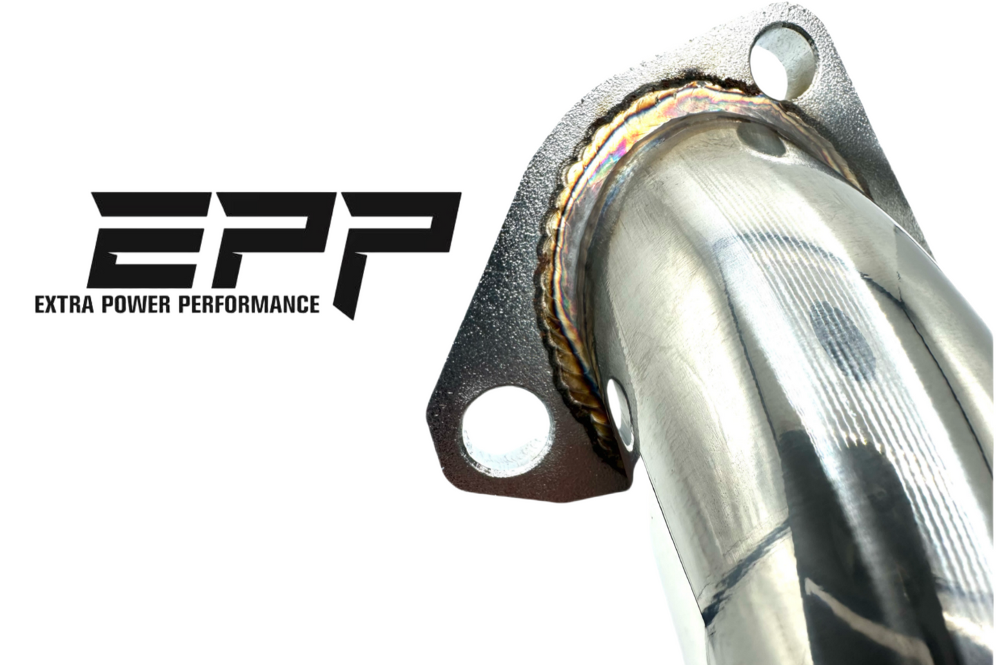 HD 304SS Polished Up Pipes w/ Gaskets for 2001–2016 GMC Chevy 6.6L Duramax Diesel