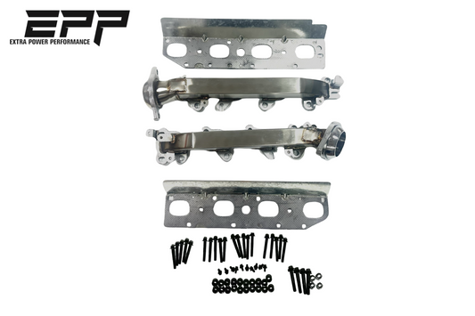 High Flow Stainless Exhaust Manifold Kit For 09–24 Dodge Ram 5.7L Hemi V8